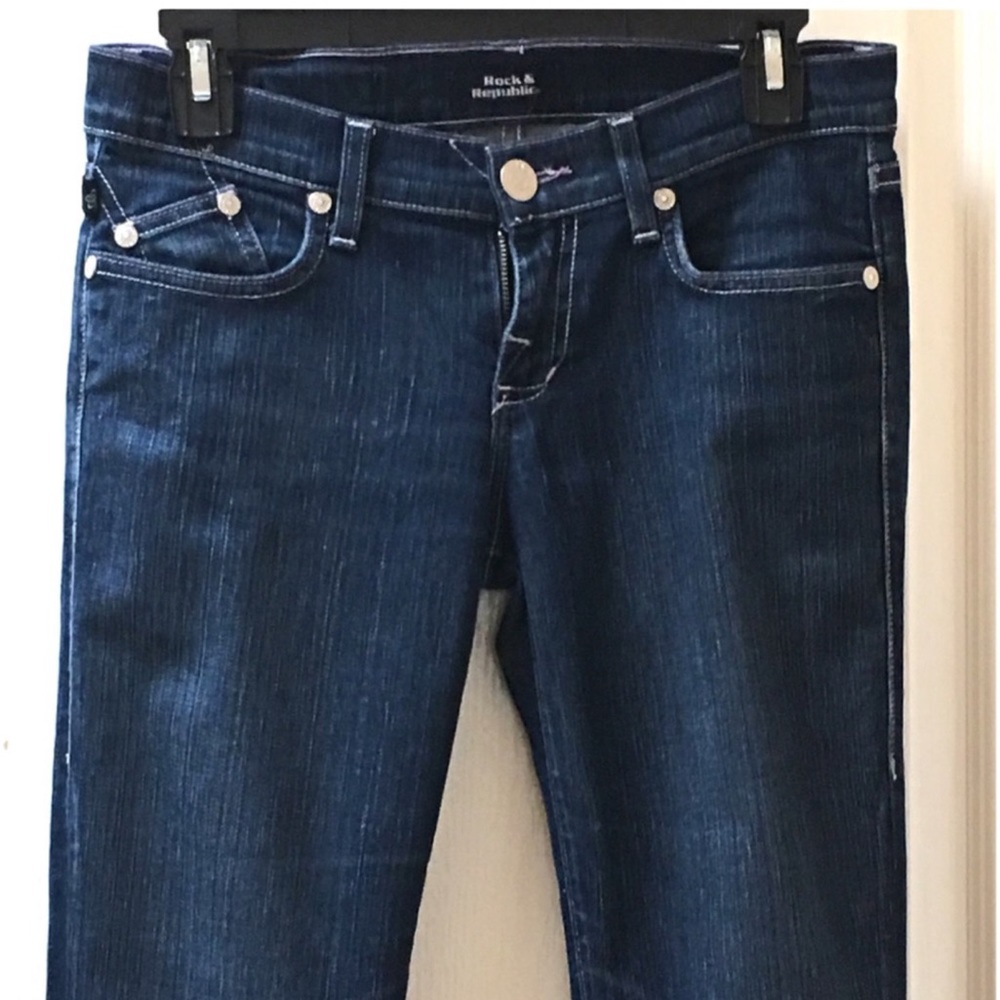 [PRE-OWNED] ROCK & REPUBLIC Kasandra Women’s Premium Denim Jeans, Blue, Size 26 - Picture 3 of 8